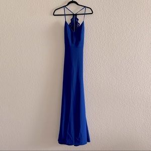 Royal blue gown